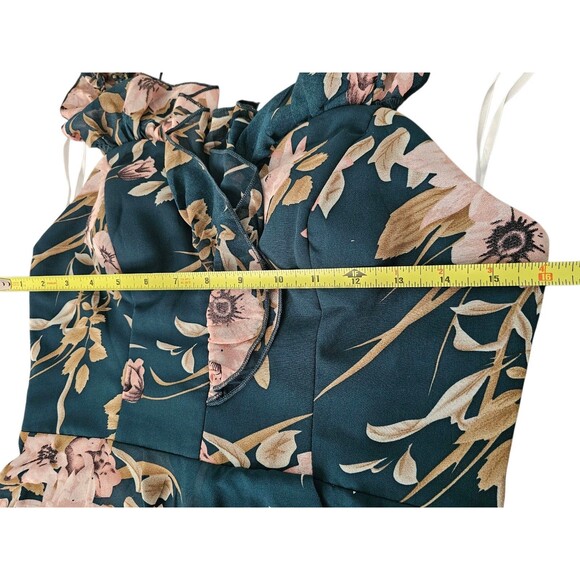 Cold Shoulder High Low Hem Allover Floral Dress - Picture 10 of 10